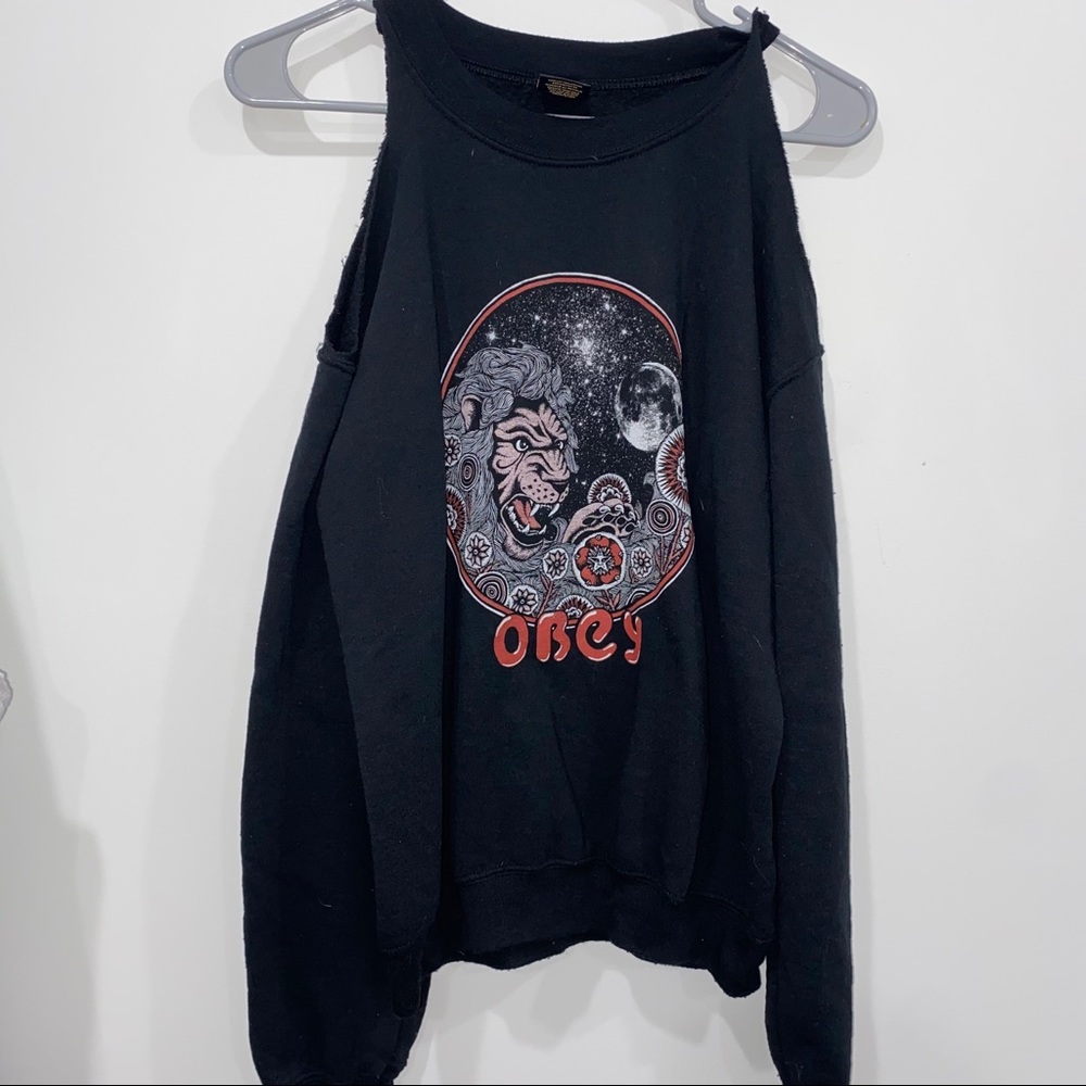 Obey Black Graphic Sweatshirt